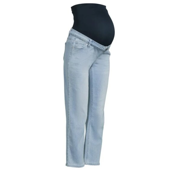 Time and Tru Women's Maternity  Straight Jeans with Belly Band Size S (4-6) - Picture 2 of 3